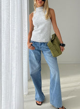 Ellanor Low Rise Slouch Denim Jean Washed Mid Blue Wash