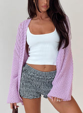 Abner Cable Cardigan Lilac