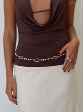 Believe It Chain Belt Gold