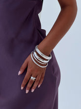 Dapperton Bangle Set Silver