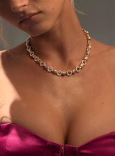 Annalie Linked Necklace Gold / Silver