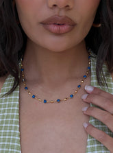 Abagail Gemstone Necklace Gold