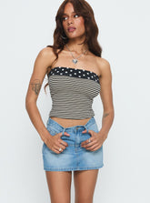 Cailin Denim Mini Skirt Light Blue Wash