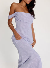 Azura Off The Shoulder Maxi Dress Lilac