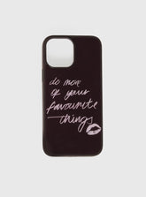 Favourite Things iPhone Case Burgundy