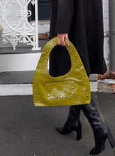 Bankes Studded Shoulder Bag Green