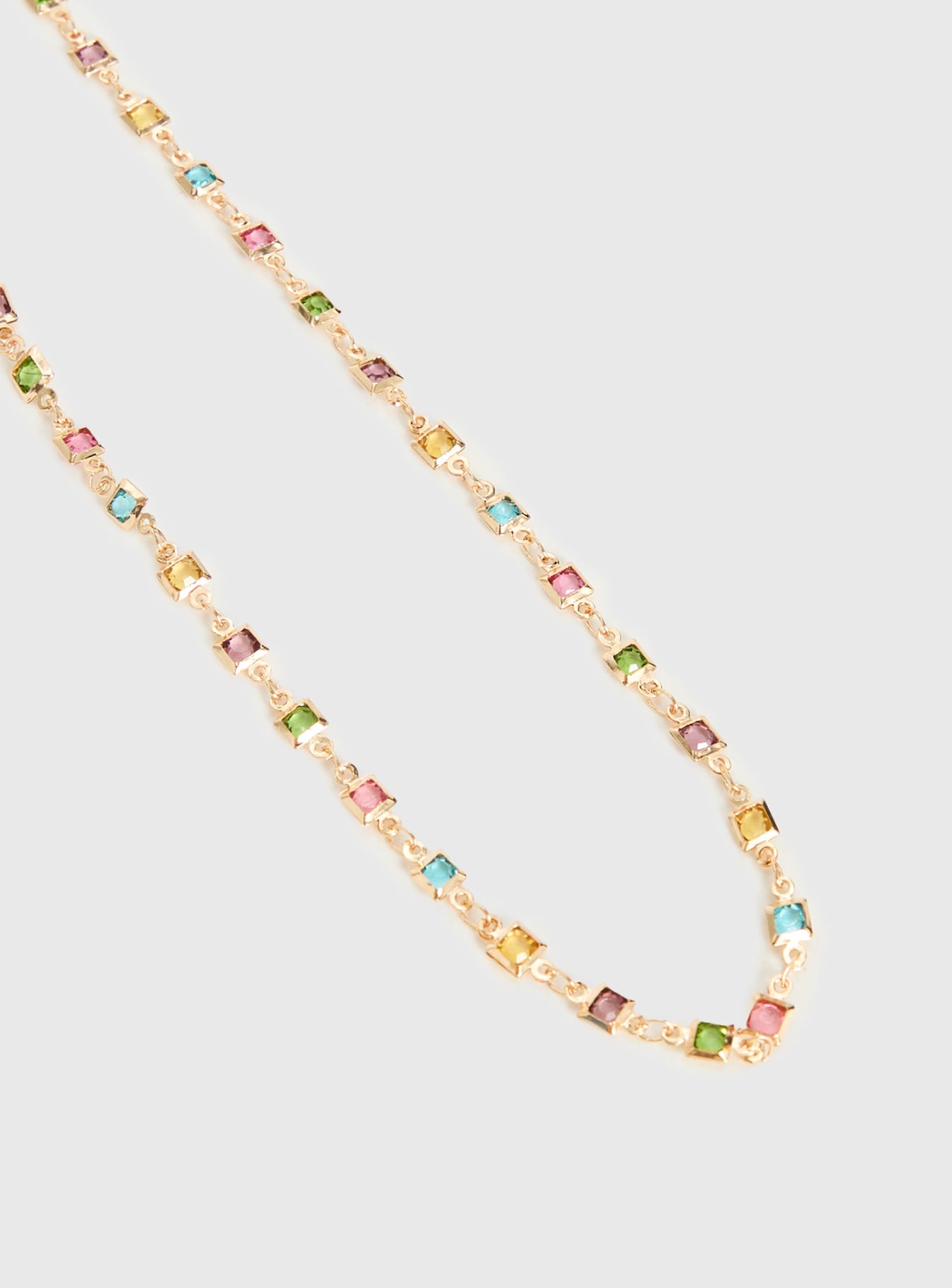 Americano Gemstone Necklace Gold